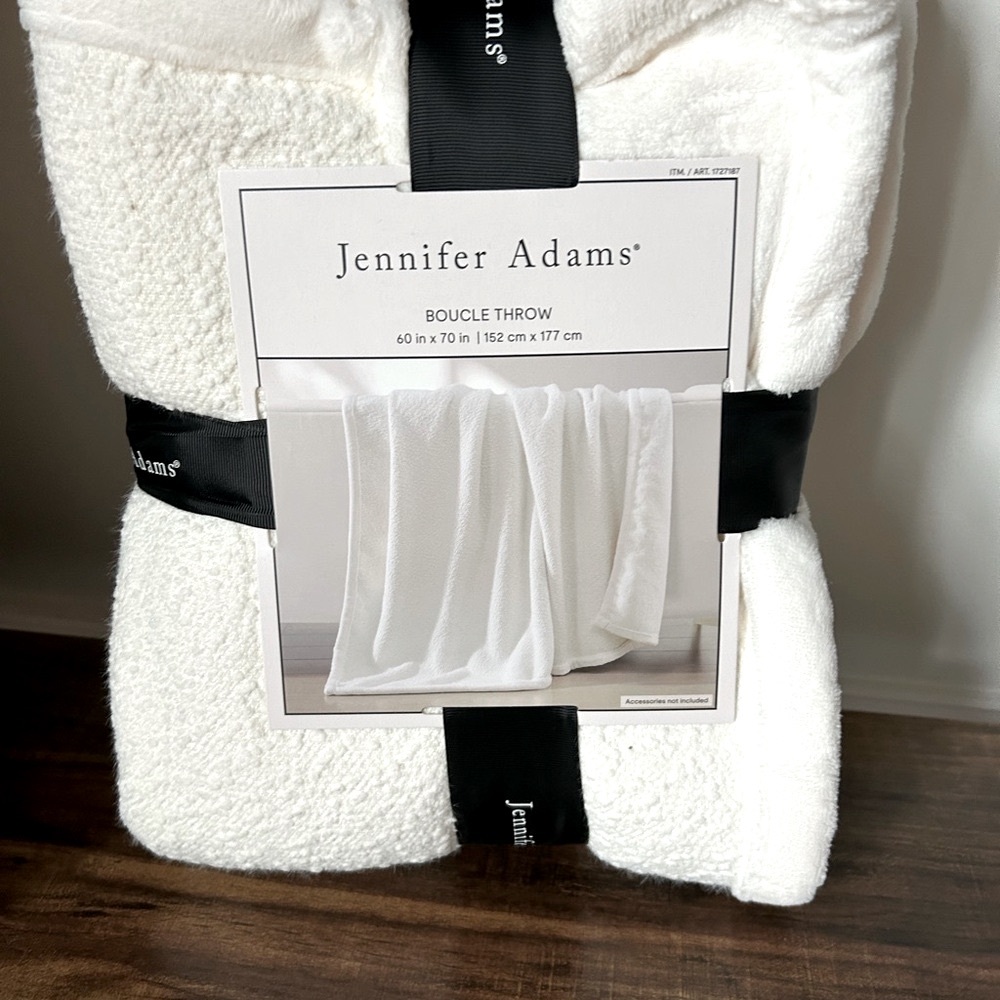 Jennifer Adam’s Cream Boucle Throw